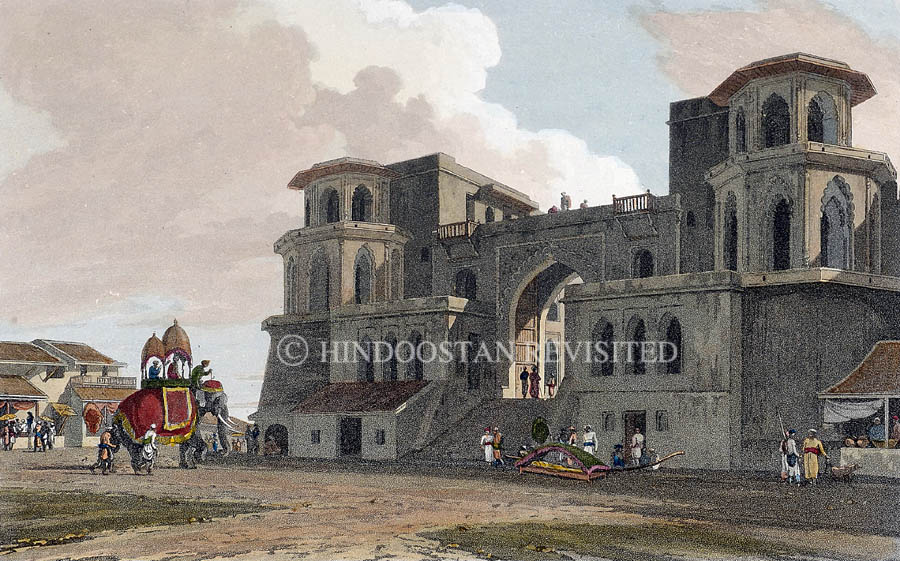 /data/Original Prints/Noteable Artists and Works/THE PUNJ MAHALLA GATE LUCKNOW.jpg